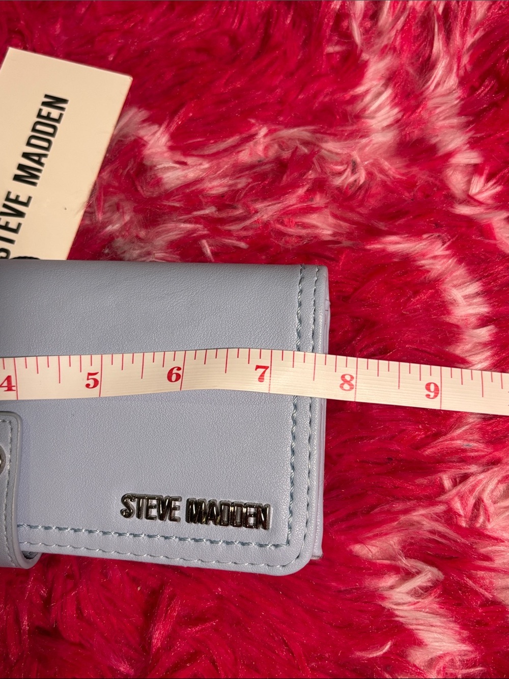 Steve Madden Aura Wallet NWT Foldover Snap Closure Card Holder w zipper pocket - Picture 5 of 6